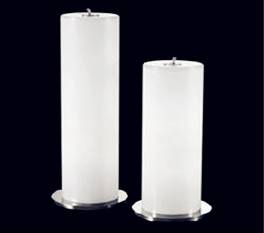 5x18cm white pillar candle